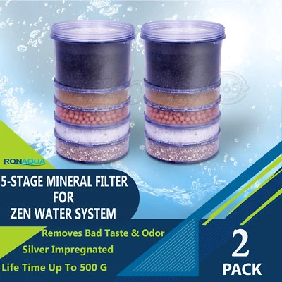 RONAQUA 5-Stage Replacement Mineral Filter Cartridge for Zen Water System set of 2