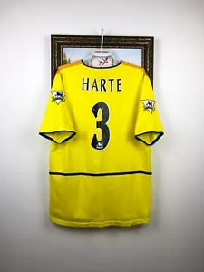 Leeds United Away football shirt 2002 Soccer #3 Harte Nike Jersey Mens Size L - Picture 1 of 15