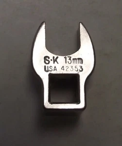 SK Hand Tool 42353 3/8-Inch Drive 13mm Open End Crowfoot Wrench USA - Picture 1 of 1