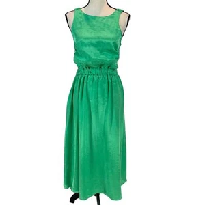 Topshop Sleeveless Open Back Midi Dress - Green - size 4 - Bild 1 von 7