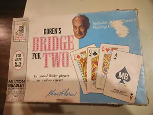 Vintage 1964 Milton Bradley Goren's Bridge for Two/ One Game - Picture 1 of 2