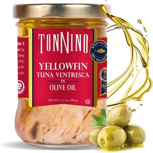 Tonnino Ventresca Tuna in Olive Oil 6.7 oz. Jars Pack of 6 - Picture 1 of 8