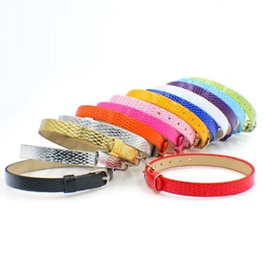 20 Mixed Color Faux Leather Bracelet Wristband Fit 10mm Slide Charm DIY Name - Picture 1 of 9