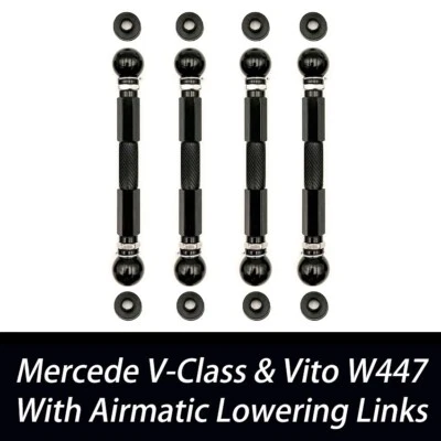For Mercedes-Benz V-Class W447 W448 Adjustable Air Suspension Lowering Links Kit - Imagen 1 de 4