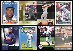 Gary Sheffield LOT OF (8) CARDS w/ 1989 Topps RC - Brewers/Yankees/Etc. Star - Picture 1 of 1