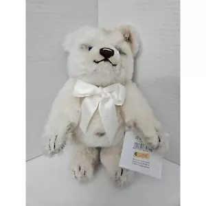 Orso Jackie bianco firmato 2006 Steiff 669811 Paws Across America nuovo con etichette - Foto 1 di 9