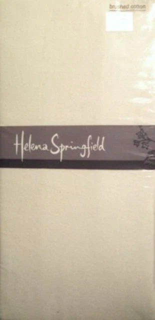 HELENA SPRINGFIELD - PB SINGLE OR DOUBLE FITTED SHEET BRUSHED COTTON FLANNELETTE IN CREAM