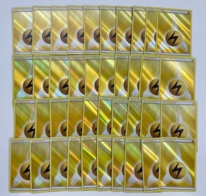 Pokemon TCG 2013 Reverse Holo Lightning Energy Card Deck Exclusives 40x - Picture 1 of 2