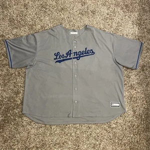 Los Angeles Dodgers Trikot Herren 6XL Grau Blau MLB Original Merchandise ohne Nummer - Bild 1 von 10
