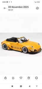 Modellino Porsche 911 Cabrio RWB in Ferro e Resina Scala 1:24 Rosso  - Foto 1 di 1