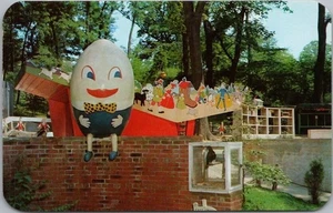 Postal vintage de Wilmington, Delaware de los años 50 "The Children's Zoo" / Humpty Dumpty - Imagen 1 de 2