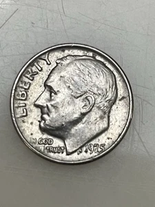 1975 Us 10 Cent U.S. Coin Error No Mint Mark - Picture 1 of 3