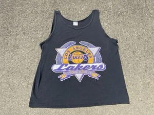 Camiseta sin mangas vintage de Los Angels Lakers talla M cosida única años 80 90 LA - Imagen 1 de 7