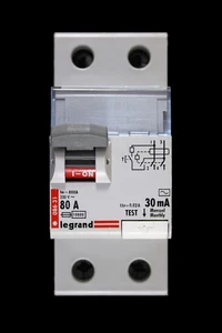 LEGRAND 80 AMP 30mA DOBLE POLO RCD TIPO AC 086 31 08631 - Imagen 1 de 6