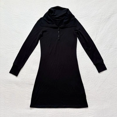 Icebreaker Women's Merino Wool Ariana Cowl Neck Dress, Black - Image 1 of 4