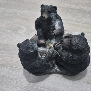 Three-Bear Circle Candle Holder Excellent - Picture 1 of 5
