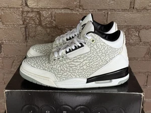 Nike Air Jordan 3 Retro Flip Elephant Print 315767 101 Size 9.5 Men Adult Owned - Picture 1 of 7