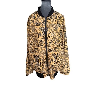 Truth Paisley Print Bomber Jacket - Picture 1 of 6