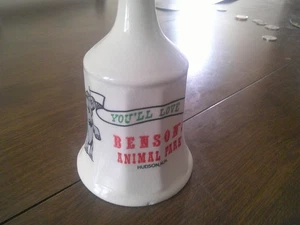 1970 "S VINTAGE BENSON"S ANIMAL PARK SOUVENIR GLOCKE - Bild 1 von 2
