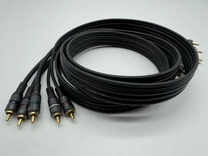 6' Heavy Duty 5-RCA Component Video & Audio Cable - 5 Male to 5 Male Gold Plugs - Picture 1 of 5