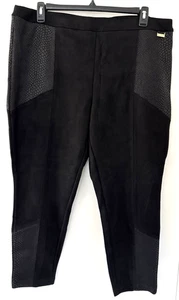 Marc New York Women's 2X Full Control Waistband Faux Suede Leather Legging $79 - Picture 1 of 7