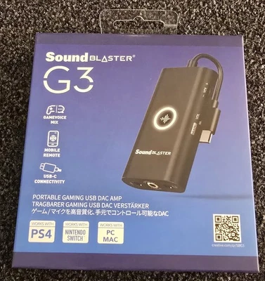 Creative Sound Blaster G3 Soundkarte, Schwarz - Bild 1 von 2