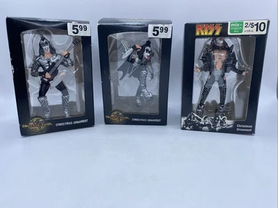 KISS Christmas Ornament Gene Simmons By Kurt S Adler Lot of 3 - Image 1 of 4