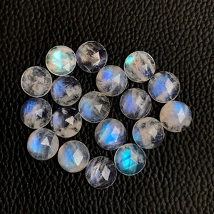 Natural Rainbow Moonstone Round Rose Cut 5mm to 15mm Loose Gemstone - Picture 1 of 3