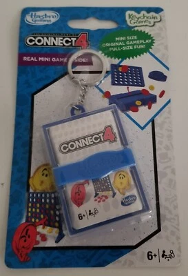 Juegos de llaveros: Connect 4 | Juego real, tamaño mini! Hasbro Gaming Foto 1 de 3