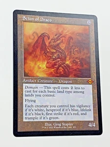 SCION OF DRACO RETRO RAHMEN MODERN HORIZONS 2 ARTEFAKT KREATUR MYTHIC MTG NM - Bild 1 von 12