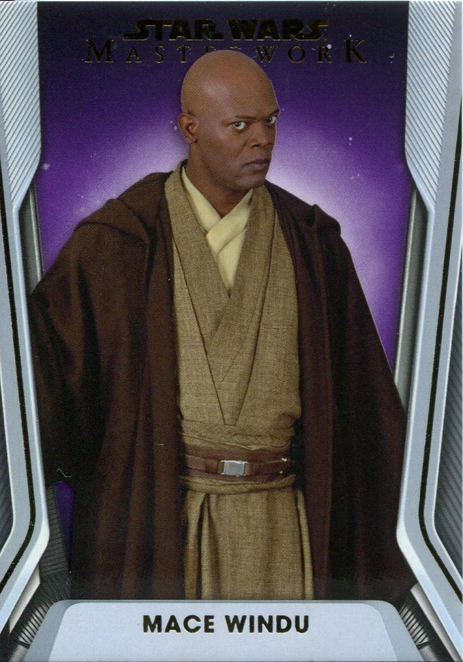 Star Wars Masterwork 2021 Purple [50] Base Card #54 Jedi Master Mace Windu - Image 1 of 1