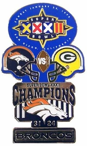 Official NFL Super Bowl XXXII 32 Champions Denver Broncos Collectible Pin - Picture 1 of 1