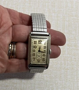 Reloj Longines Art Deco Longines vintage década de 1920 relleno de oro 14K con esfera de radio - Imagen 1 de 13