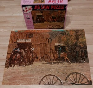 VINTAGE 29. CENT WHITMAN GUILD SERIES 130 JIG SAW 304 PC PUZZLE SHERIFF'S POSSE - Picture 1 of 9