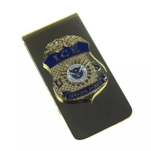 Neuheit Sammlerstück US ICE Special Agent Mini Abzeichen Geldklammer - Bild 1 von 2