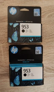 2x Oryginalne czarne wkłady atramentowe HP 953 (2024 daty) DARMOWA DOSTAWA W WIELKIEJ BRYTANII! Oryginał - Zdjęcie 1 z 4