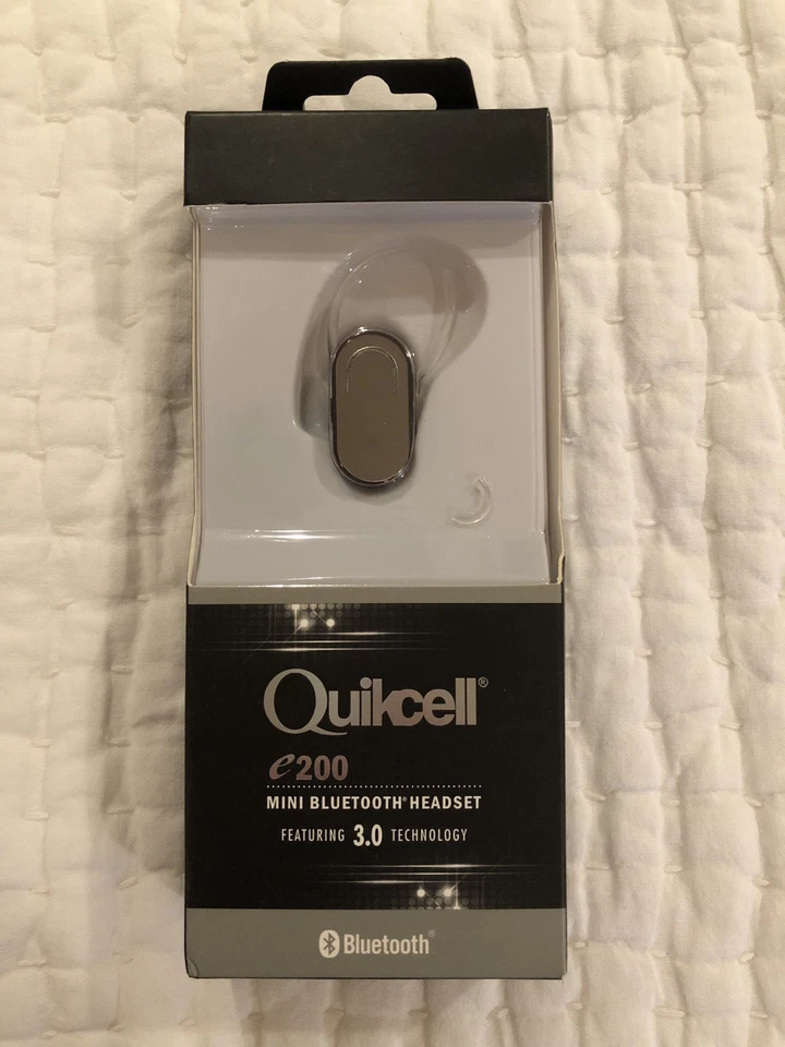 Quickcell E200 Mini Bluetooth Headset - Silver - BRAND NEW IN BOX - Image 1 of 4