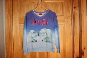 Coca Cola Bears Juniors Lightweight Long Sleeve Tee Shirt - L (11-13) NEW - Picture 1 of 3