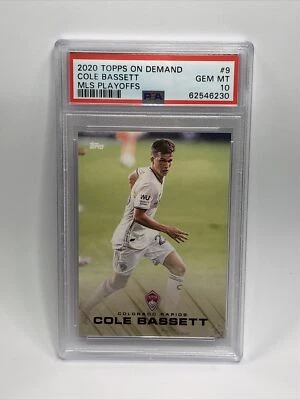2020 Topps MLS Playoffs On Demand #9 COLE BASSETT Rookie RC PSA 10 (Pop 4!) - Image 1 of 2