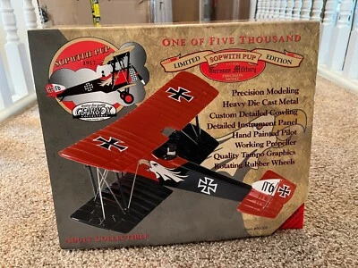 变速箱德国军用 1917 年 SOPWITH PUP 限量版硬币银行飞机 — 第 1/4 张图片