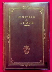 Les merveilles de l'Italie - Reliure signée de S. Luti à Firenze - Voyage - 1951 - Imagen 1 de 7