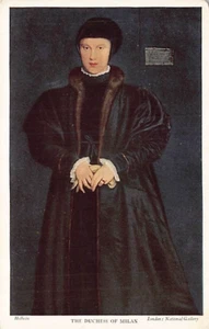 Postal: La Duquesa de Milán, Holbein, Sociedad Medici - Imagen 1 de 2