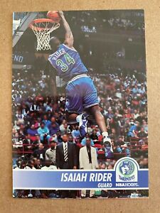 ISAIAH RIDER "J.R." 1994-95 Hoops #126 - Minnesota Timberwolves Slam Dunk Photo