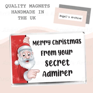 FROHE WEIHNACHTEN VOM GEHEIMEN BEWUNDERER ✳ GROSSER KÜHLSCHRANKMAGNET ✳ WEIHNACHTSGESCHENK - Bild 1 von 1