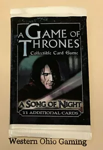 A Game of Thrones CCG A Song of Night Booster Pack NEW GOT TCG - Picture 1 of 1
