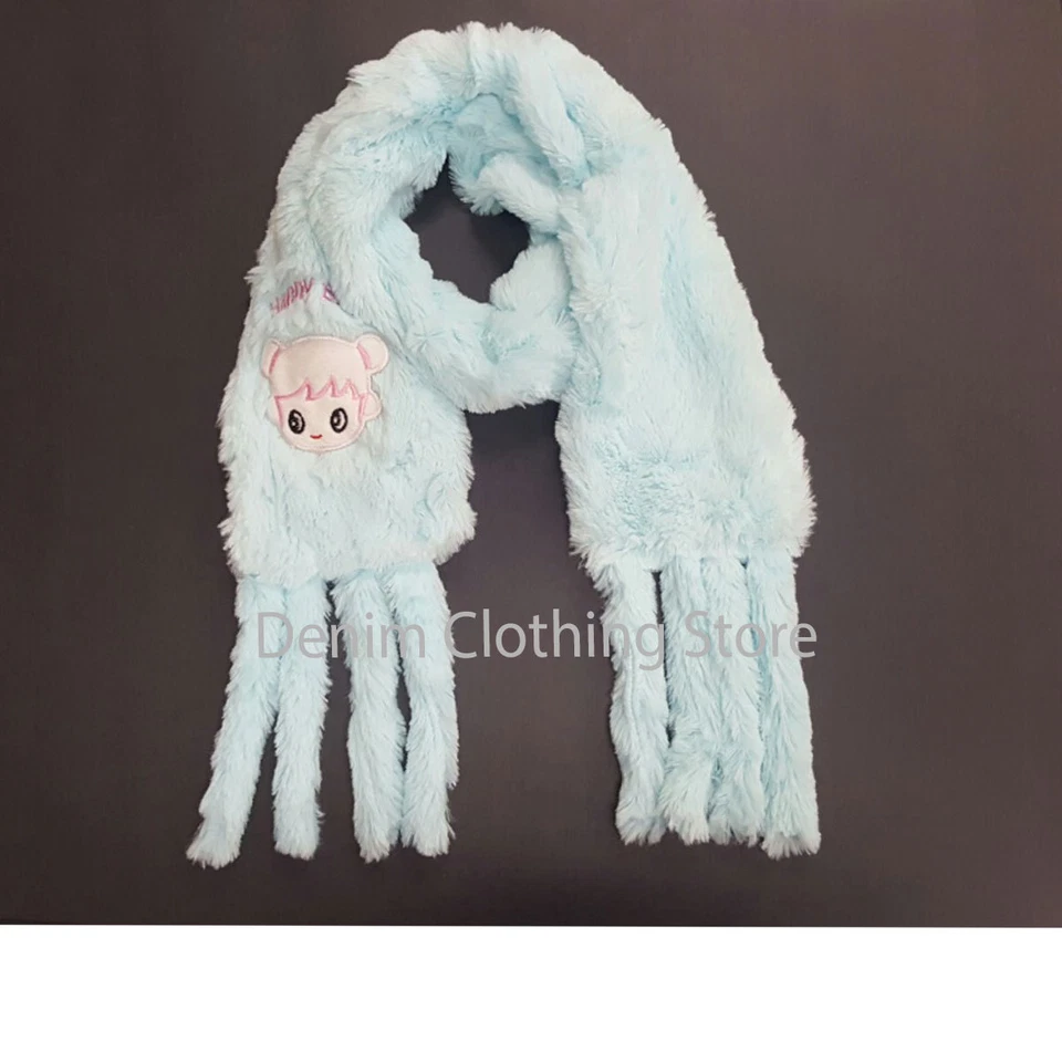 Acogedora bufanda súper suave difusa para niñas - envoltura gruesa de piel sintética para cálido invierno Foto 1 de 1