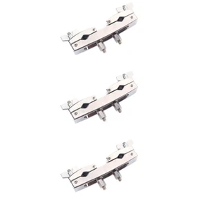 Confezione 3 Clip Accessori Per Tamburi Percussioni Base Drum Rack Bonghi - Foto 1 di 12