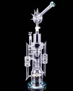 "Bong ALTO 20" ZONG Vidrio Bong Big Bongs Vidrio Tubo de Agua Triple Cámara *EE. UU.* - Imagen 1 de 5