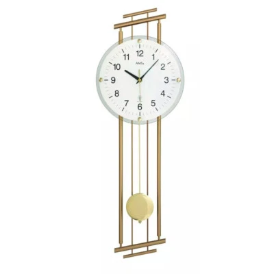 AMS Funkuhr mit Pendelwerk, Wanduhr F5315 - Bild 1 von 3