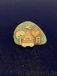House Pins By Lucinda Vintage Artisan Made Brooch Pin Peace Dove Truck - Picture 1 of 7